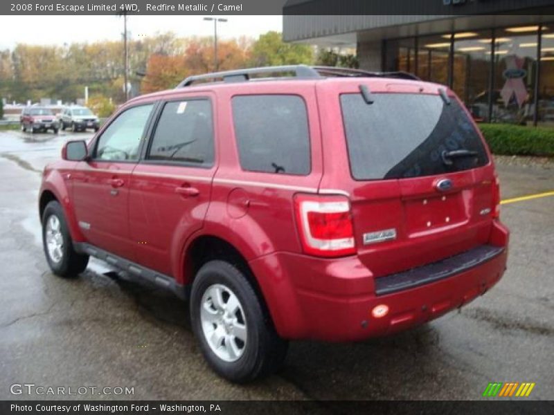 Redfire Metallic / Camel 2008 Ford Escape Limited 4WD