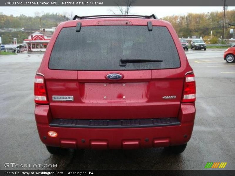 Redfire Metallic / Camel 2008 Ford Escape Limited 4WD