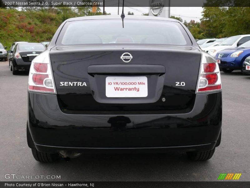 Super Black / Charcoal/Steel 2007 Nissan Sentra 2.0
