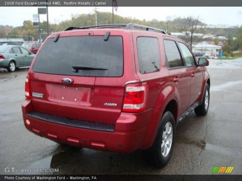Redfire Metallic / Camel 2008 Ford Escape Limited 4WD