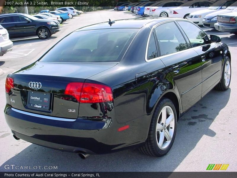 Brilliant Black / Ebony 2007 Audi A4 3.2 Sedan