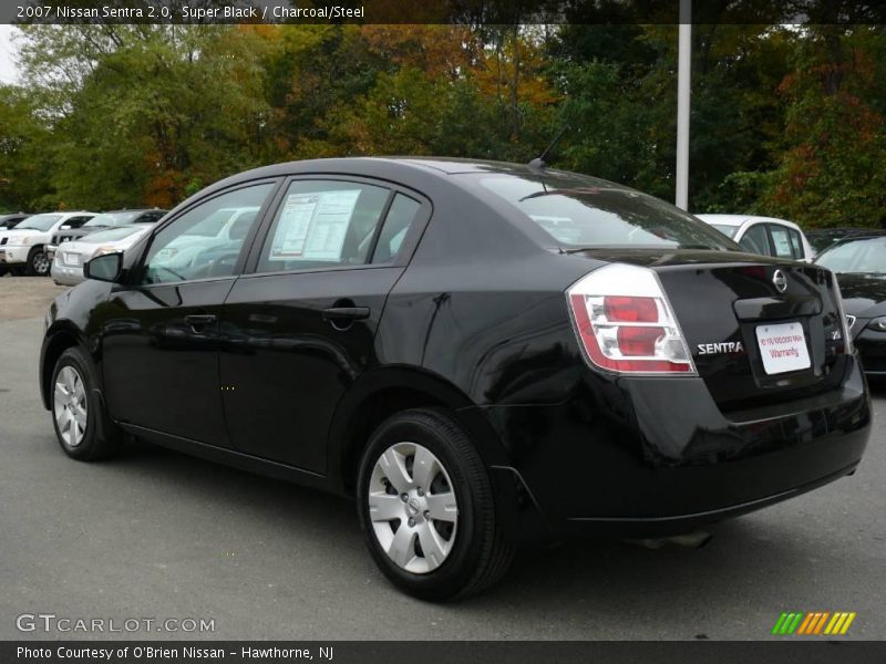 Super Black / Charcoal/Steel 2007 Nissan Sentra 2.0
