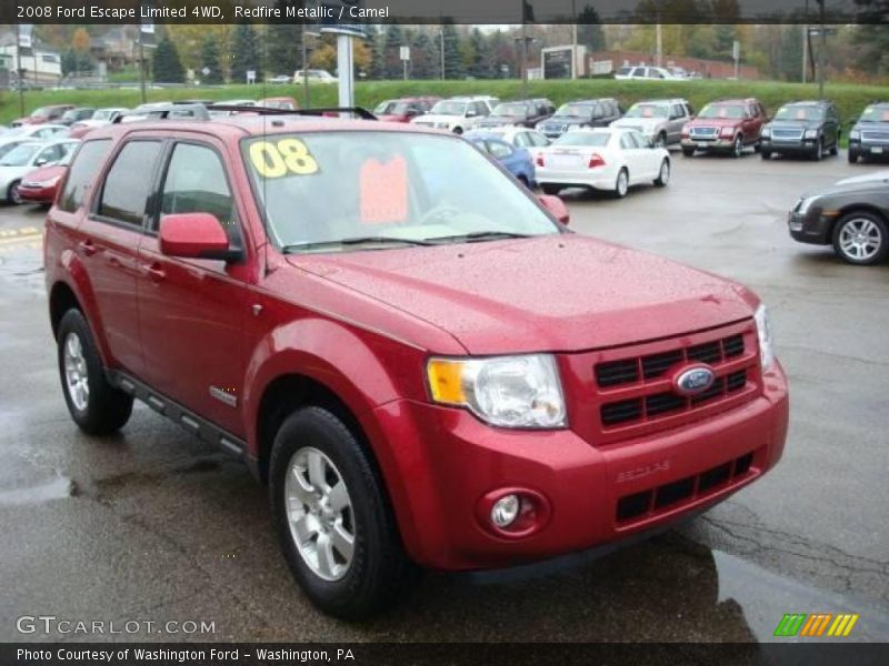 Redfire Metallic / Camel 2008 Ford Escape Limited 4WD