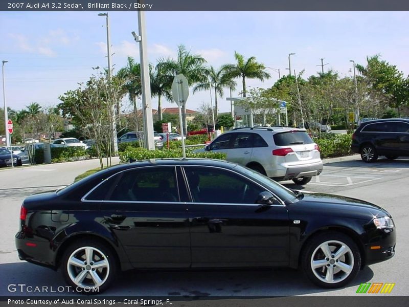 Brilliant Black / Ebony 2007 Audi A4 3.2 Sedan