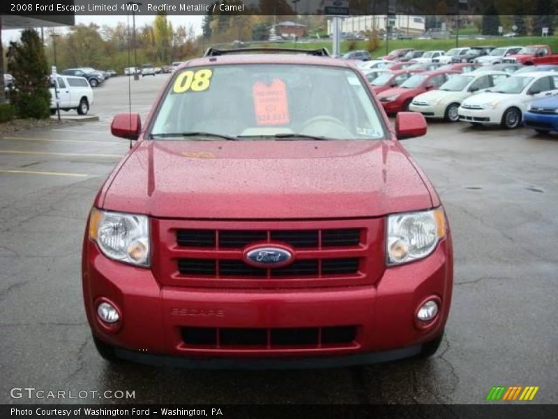 Redfire Metallic / Camel 2008 Ford Escape Limited 4WD