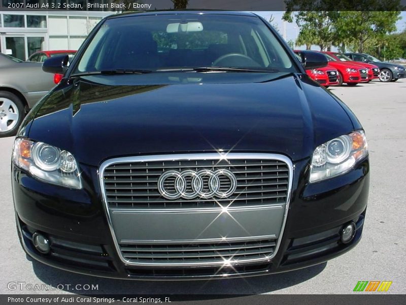 Brilliant Black / Ebony 2007 Audi A4 3.2 Sedan