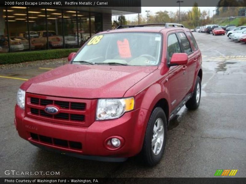 Redfire Metallic / Camel 2008 Ford Escape Limited 4WD