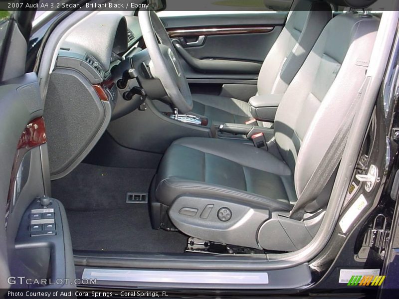 Brilliant Black / Ebony 2007 Audi A4 3.2 Sedan