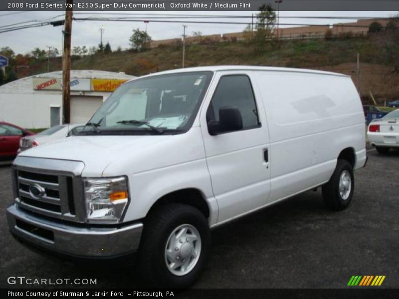 Oxford White / Medium Flint 2008 Ford E Series Van E250 Super Duty Commericial