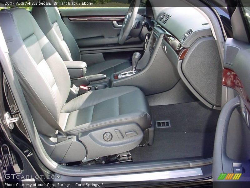 Brilliant Black / Ebony 2007 Audi A4 3.2 Sedan
