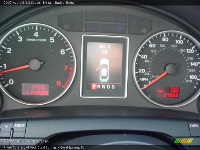 Brilliant Black / Ebony 2007 Audi A4 3.2 Sedan