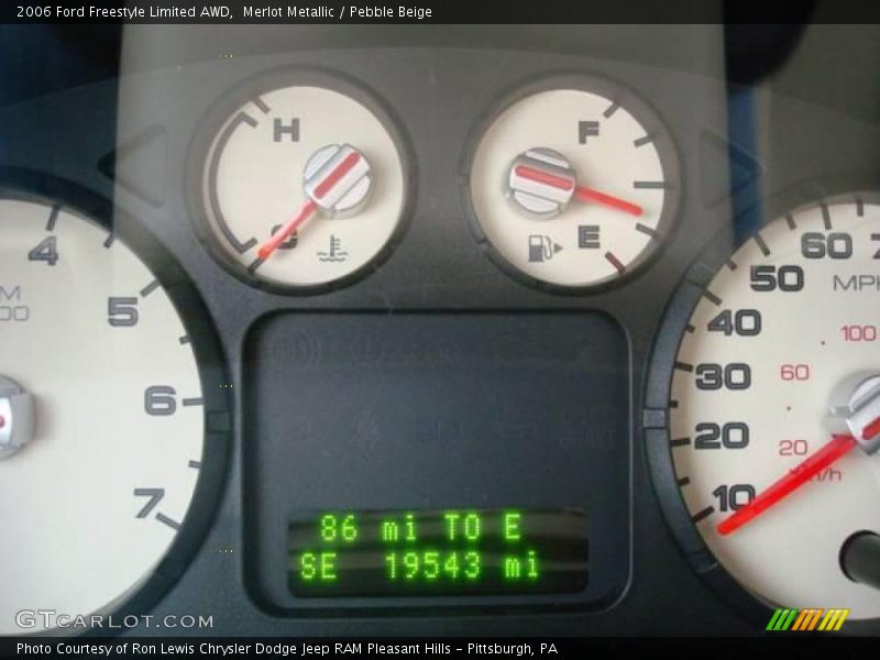 Merlot Metallic / Pebble Beige 2006 Ford Freestyle Limited AWD