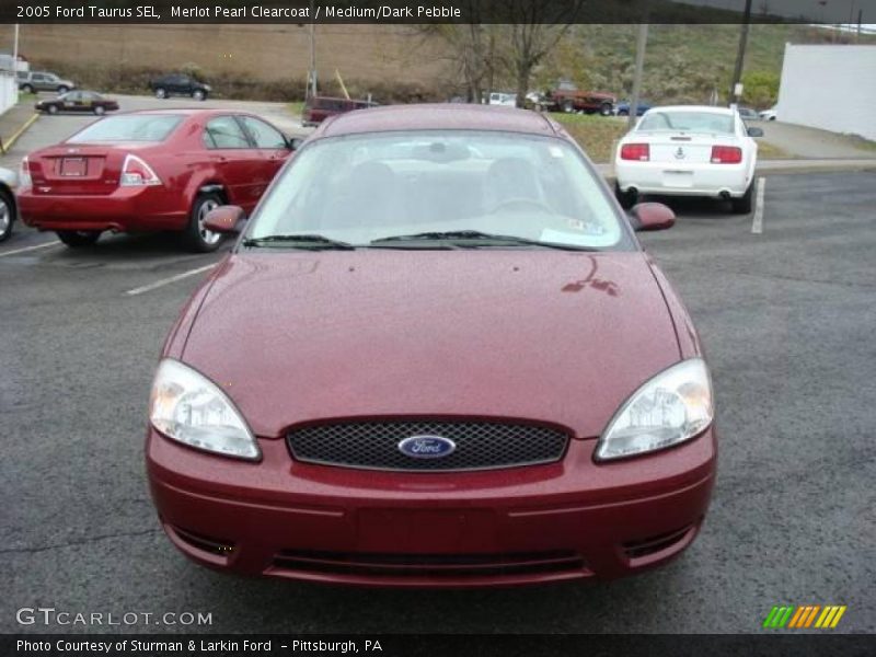 Merlot Pearl Clearcoat / Medium/Dark Pebble 2005 Ford Taurus SEL