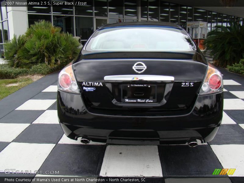 Super Black / Frost 2007 Nissan Altima 2.5 S