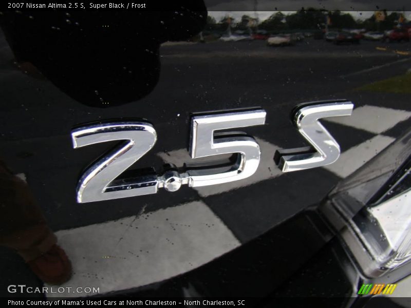Super Black / Frost 2007 Nissan Altima 2.5 S