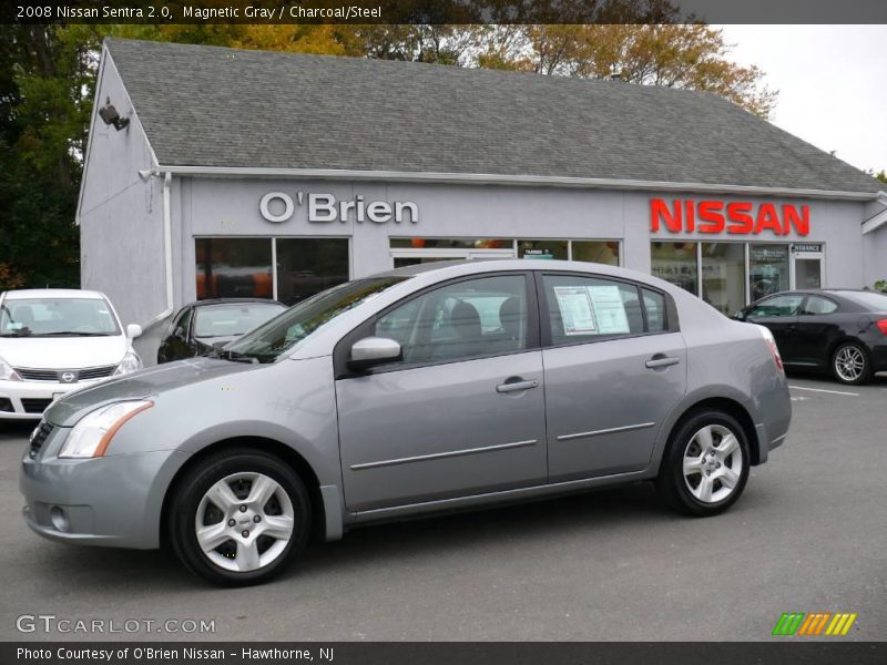 Magnetic Gray / Charcoal/Steel 2008 Nissan Sentra 2.0