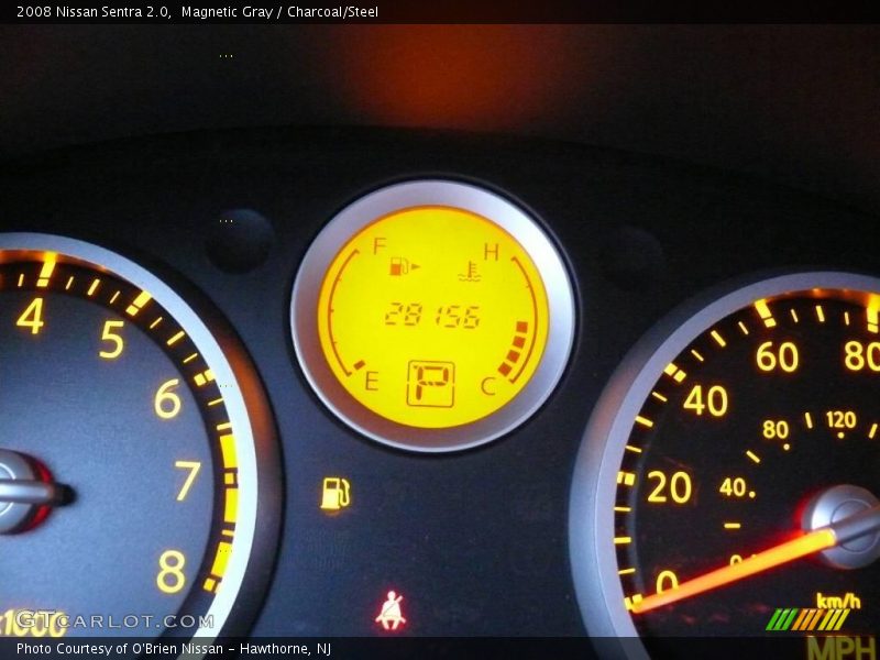 Magnetic Gray / Charcoal/Steel 2008 Nissan Sentra 2.0