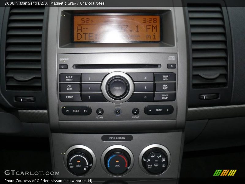 Magnetic Gray / Charcoal/Steel 2008 Nissan Sentra 2.0