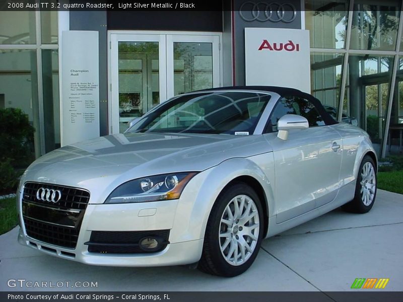 Light Silver Metallic / Black 2008 Audi TT 3.2 quattro Roadster