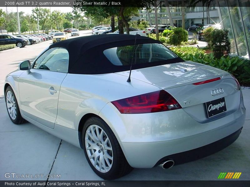 Light Silver Metallic / Black 2008 Audi TT 3.2 quattro Roadster