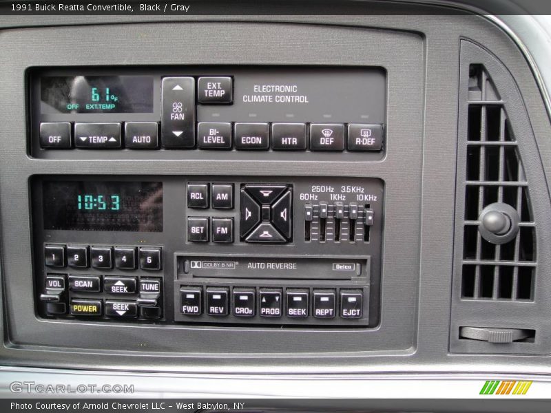 Black / Gray 1991 Buick Reatta Convertible