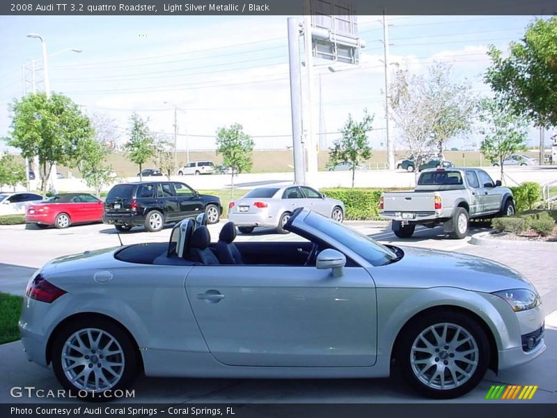 Light Silver Metallic / Black 2008 Audi TT 3.2 quattro Roadster