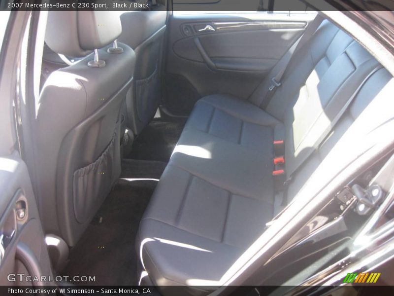 Black / Black 2007 Mercedes-Benz C 230 Sport