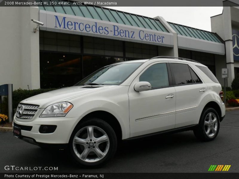 Arctic White / Macadamia 2008 Mercedes-Benz ML 350 4Matic
