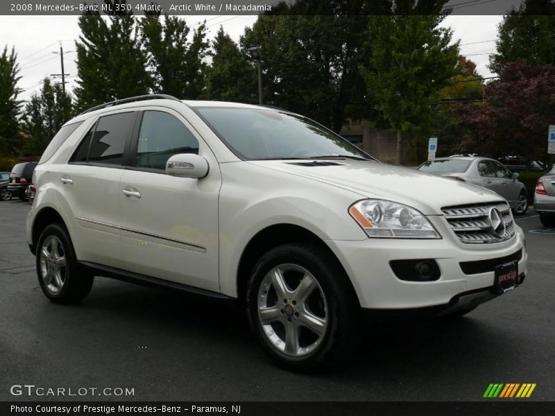Arctic White / Macadamia 2008 Mercedes-Benz ML 350 4Matic