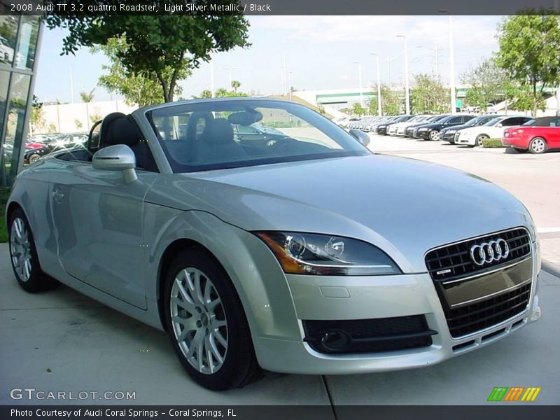 Light Silver Metallic / Black 2008 Audi TT 3.2 quattro Roadster