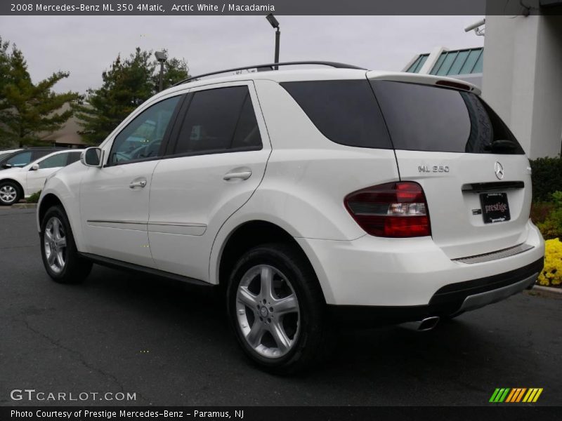 Arctic White / Macadamia 2008 Mercedes-Benz ML 350 4Matic