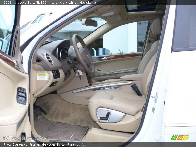 Arctic White / Macadamia 2008 Mercedes-Benz ML 350 4Matic