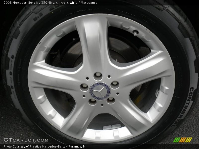Arctic White / Macadamia 2008 Mercedes-Benz ML 350 4Matic