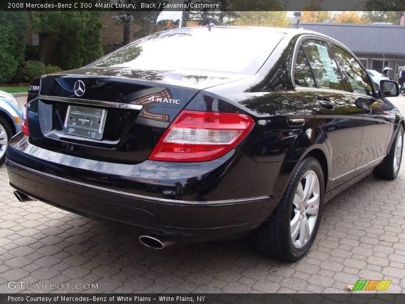 Black / Savanna/Cashmere 2008 Mercedes-Benz C 300 4Matic Luxury