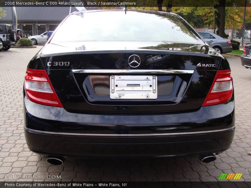 Black / Savanna/Cashmere 2008 Mercedes-Benz C 300 4Matic Luxury