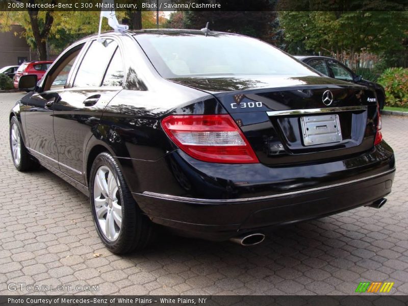 Black / Savanna/Cashmere 2008 Mercedes-Benz C 300 4Matic Luxury