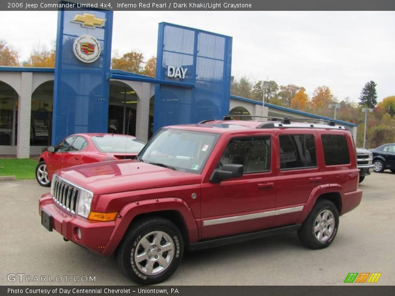 Inferno Red Pearl / Dark Khaki/Light Graystone 2006 Jeep Commander Limited 4x4