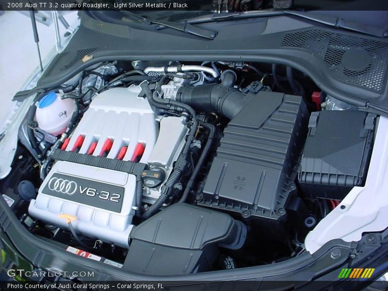 Light Silver Metallic / Black 2008 Audi TT 3.2 quattro Roadster