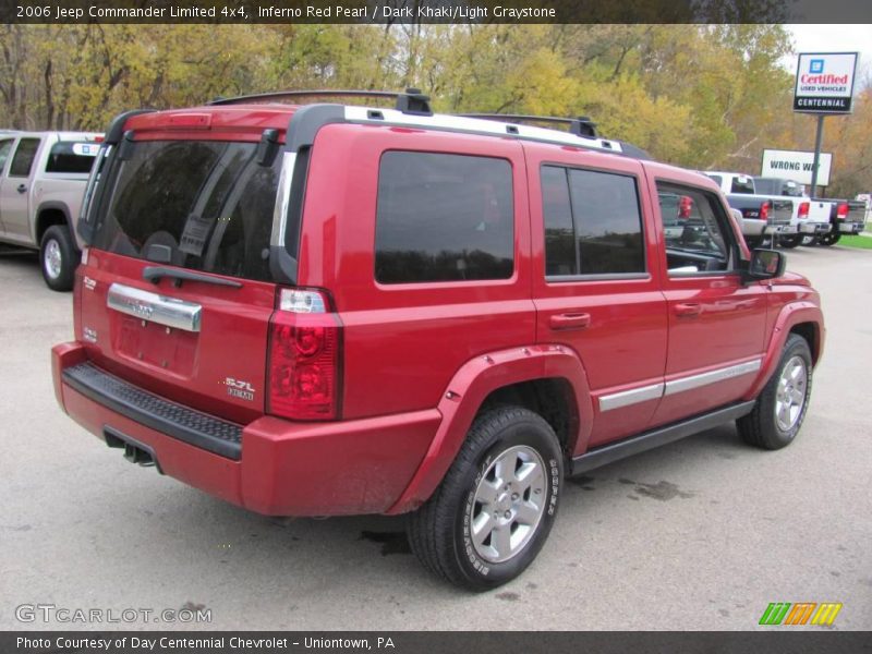 Inferno Red Pearl / Dark Khaki/Light Graystone 2006 Jeep Commander Limited 4x4