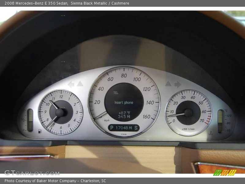 Sienna Black Metallic / Cashmere 2008 Mercedes-Benz E 350 Sedan