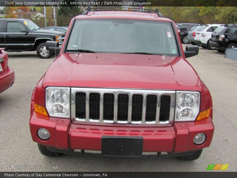 Inferno Red Pearl / Dark Khaki/Light Graystone 2006 Jeep Commander Limited 4x4