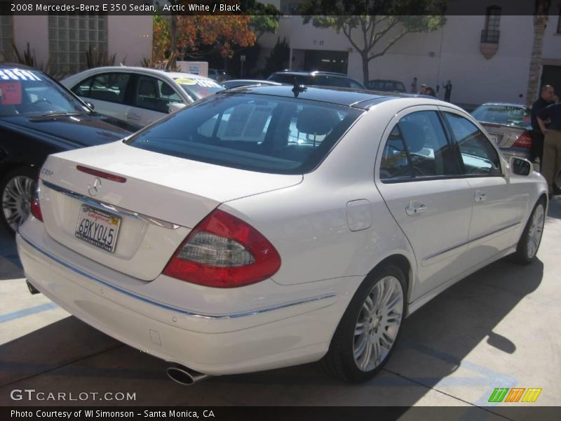 Arctic White / Black 2008 Mercedes-Benz E 350 Sedan