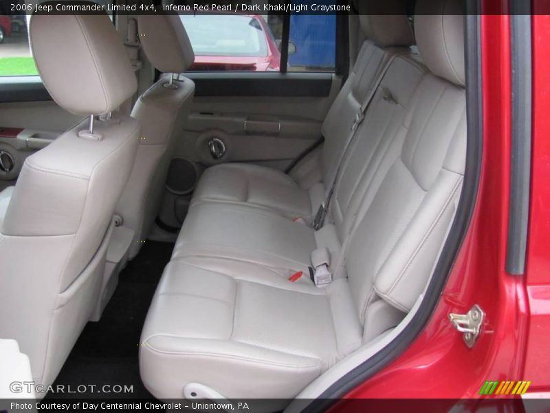 Inferno Red Pearl / Dark Khaki/Light Graystone 2006 Jeep Commander Limited 4x4