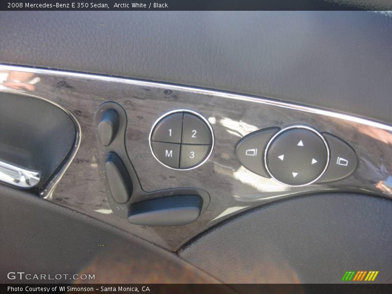 Arctic White / Black 2008 Mercedes-Benz E 350 Sedan