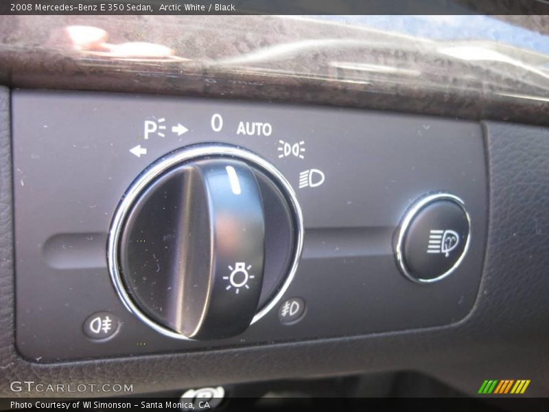 Arctic White / Black 2008 Mercedes-Benz E 350 Sedan
