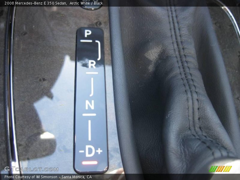 Arctic White / Black 2008 Mercedes-Benz E 350 Sedan