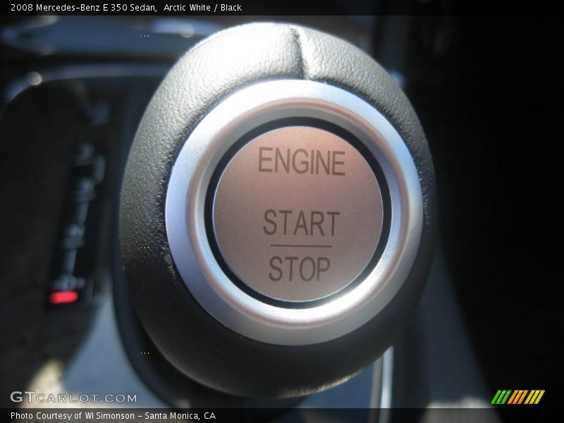 Arctic White / Black 2008 Mercedes-Benz E 350 Sedan