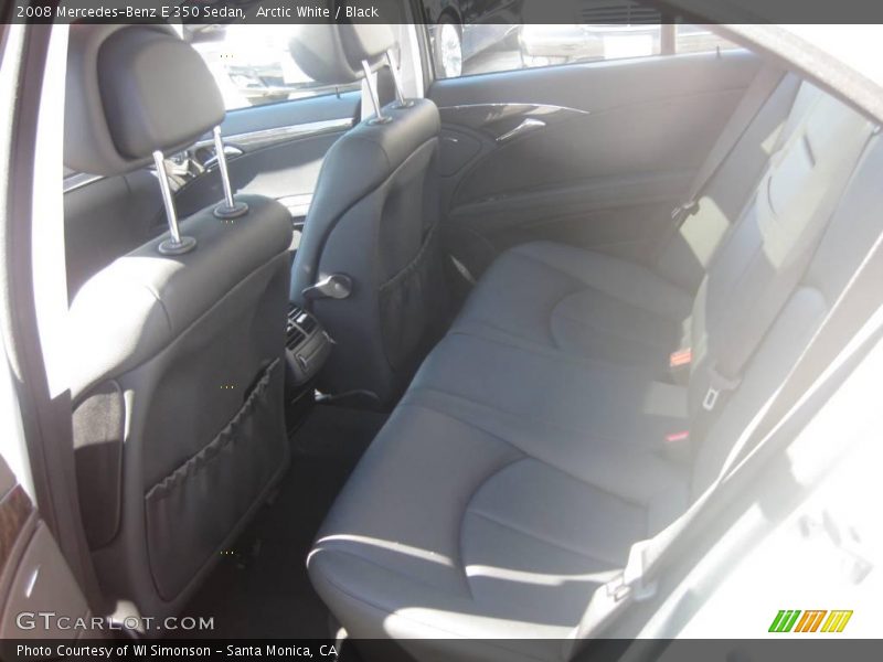 Arctic White / Black 2008 Mercedes-Benz E 350 Sedan