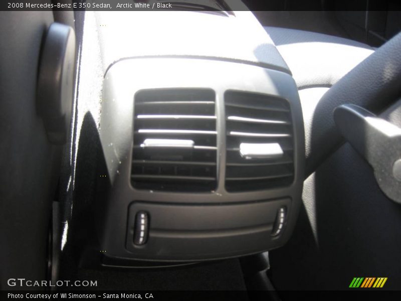 Arctic White / Black 2008 Mercedes-Benz E 350 Sedan