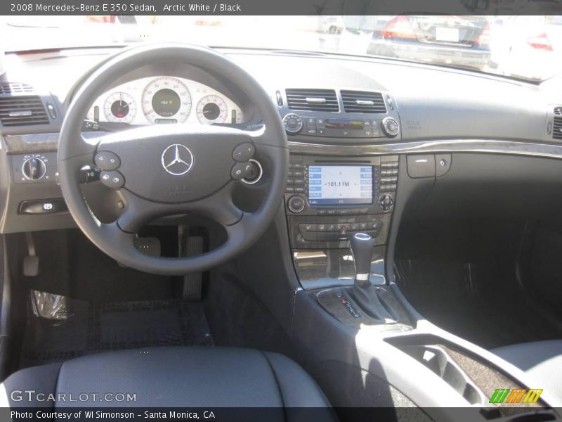 Arctic White / Black 2008 Mercedes-Benz E 350 Sedan